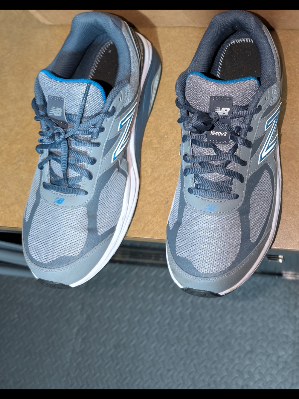 New Balance 1540v3 Gray and Blue Men's Running Shoes